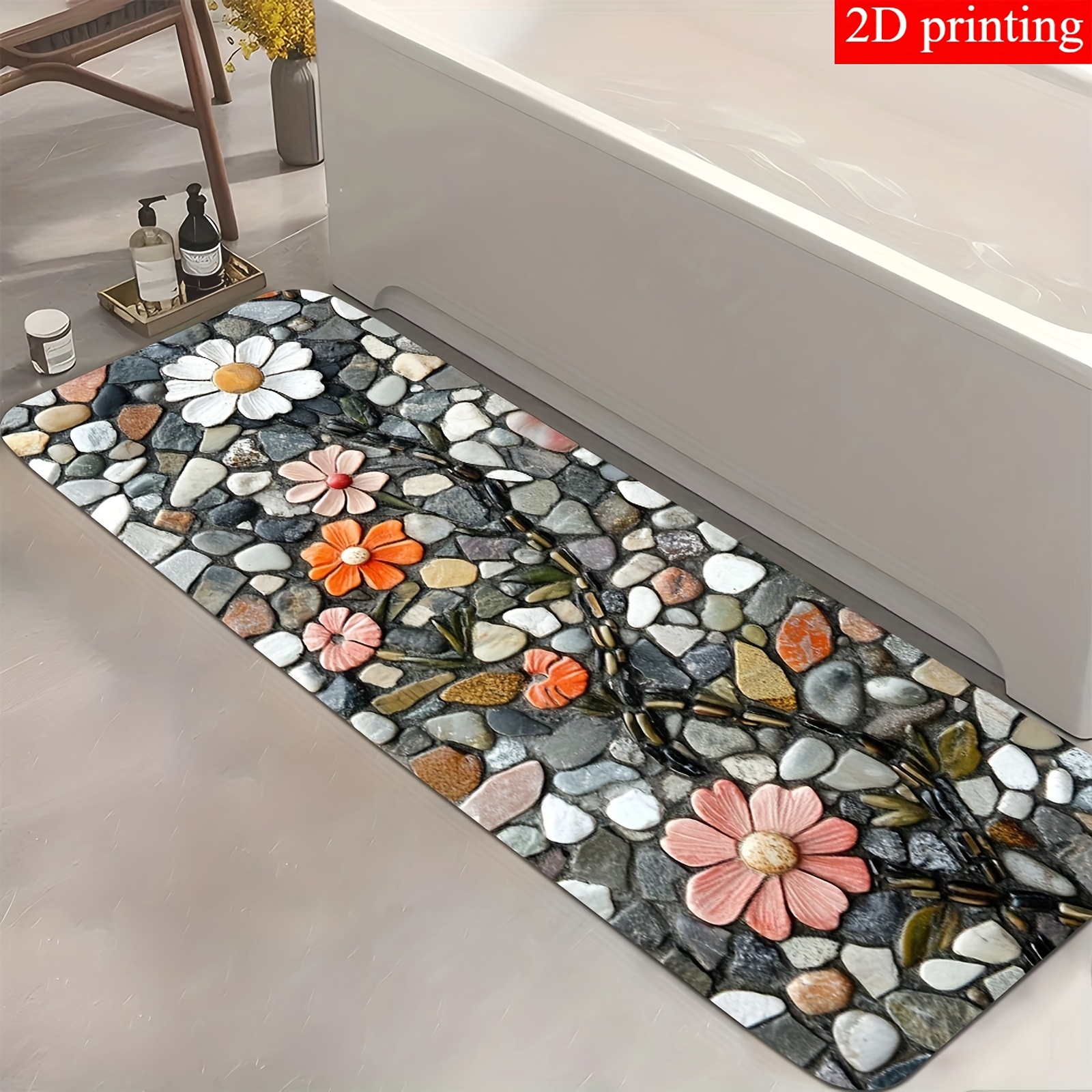 Hall Commercial Printing - Tapis de salle de bain style