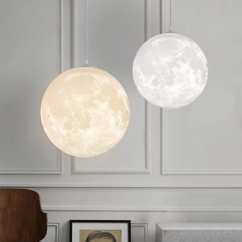 Hall Commercial Printing - Lustre lunaire créatif imprimé en 3D,