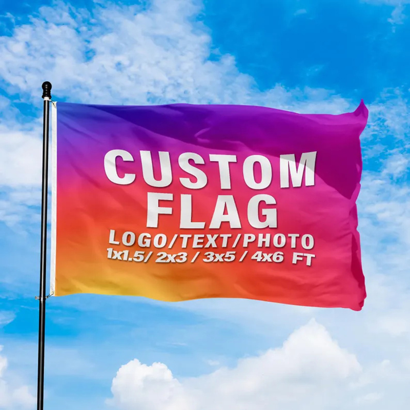 Commercial Printing Images - Drapeau personnalisé, impression d'image, logo, texte,