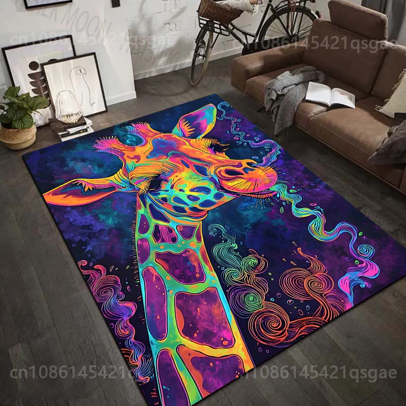 Commercial Printing Images - Tapis imprimé avec image de girafe