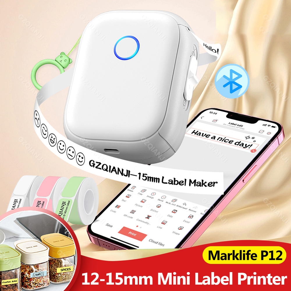 Commercial Printing Network - Imprimante d'étiquettes thermiques Marklife P12 sans