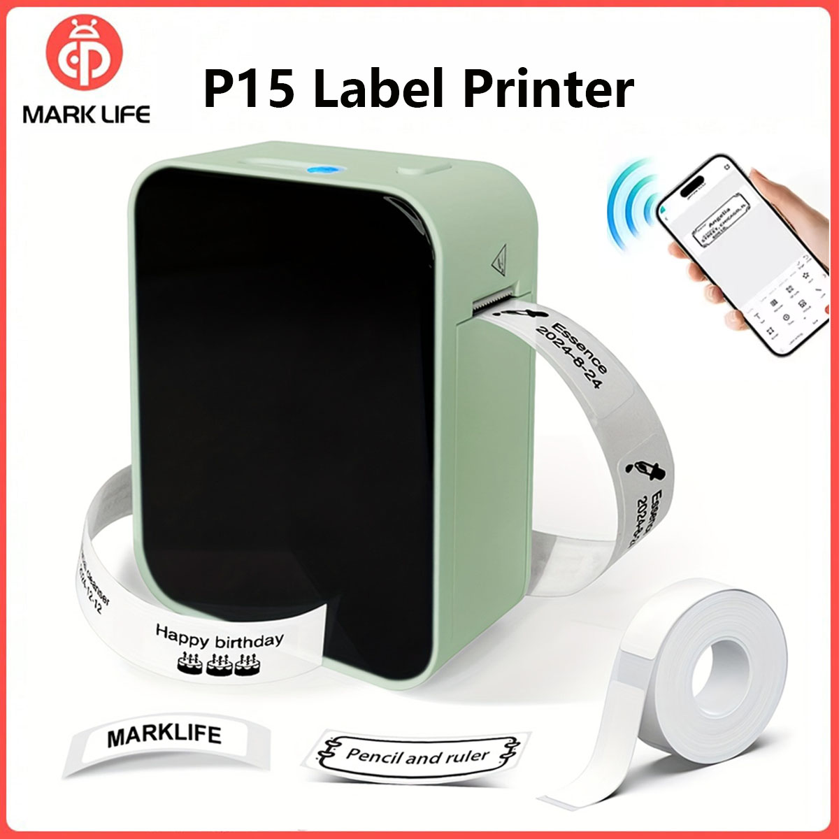 Commercial Printing Network - Imprimante d'étiquettes Marklife P15, imprimante thermique