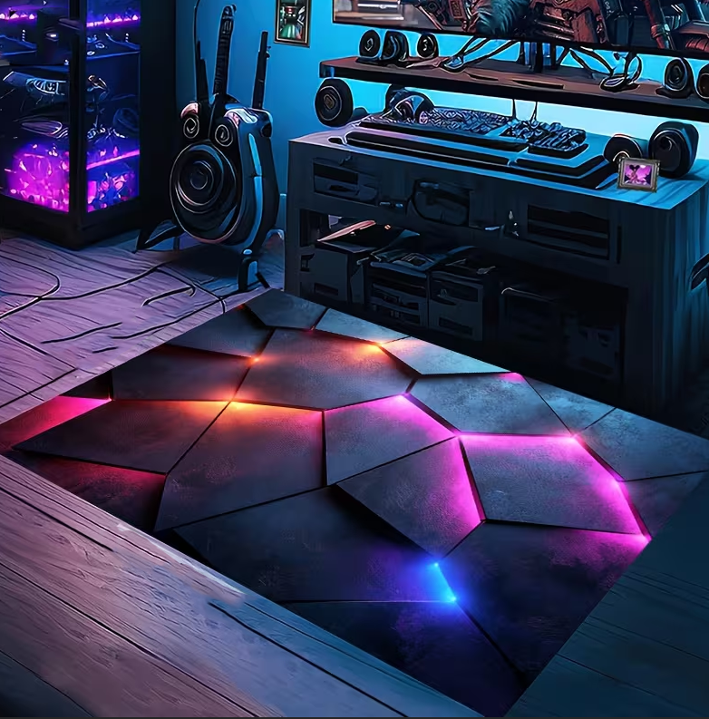 Hall Commercial Printing - Tapis rectangulaire pour salle de jeux,