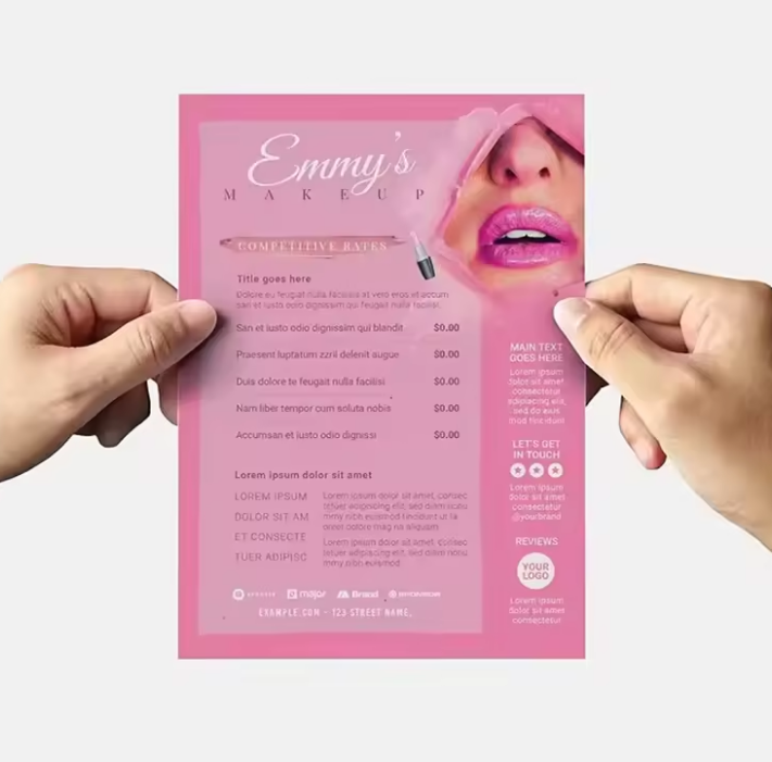 Commercial Flyer Printing - Flyers en papier brillant personnalisés, A5