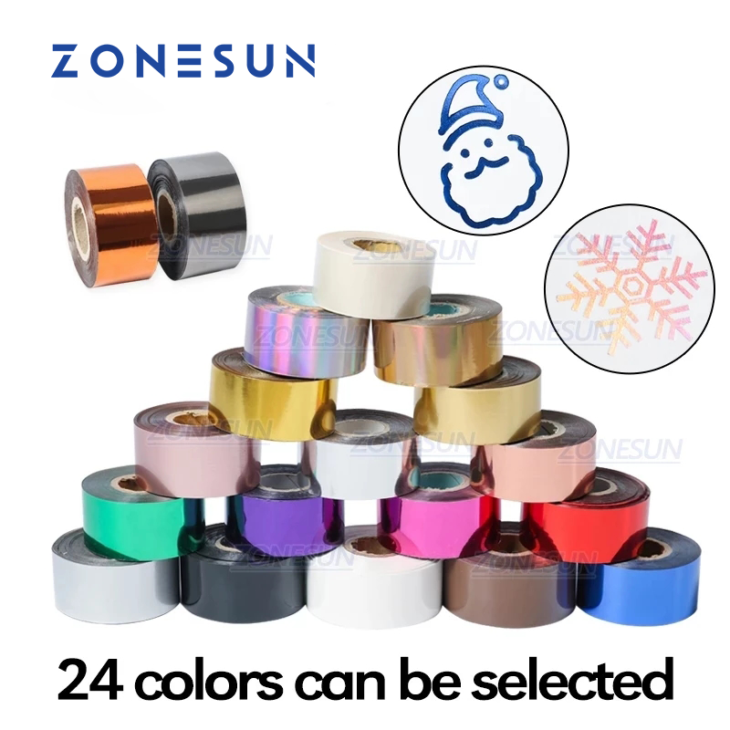 Foil Transfer Machine - ZONESUN 3/4/5 cm or argent noir