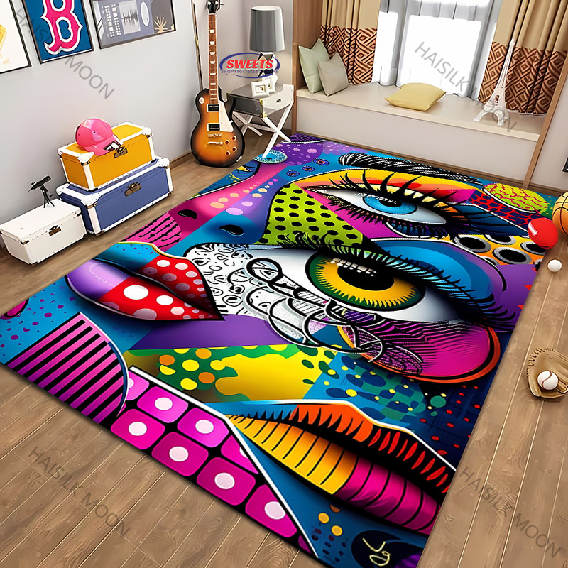 Tapis coloré Pop Art imprimé H - Hall Commercial Printing avis et prix