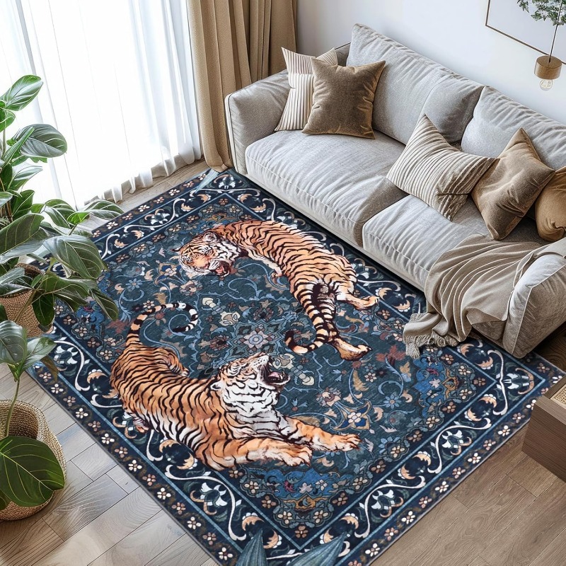 Tapis de salon Design tigre ré - Commercial Printing And Design avis et prix