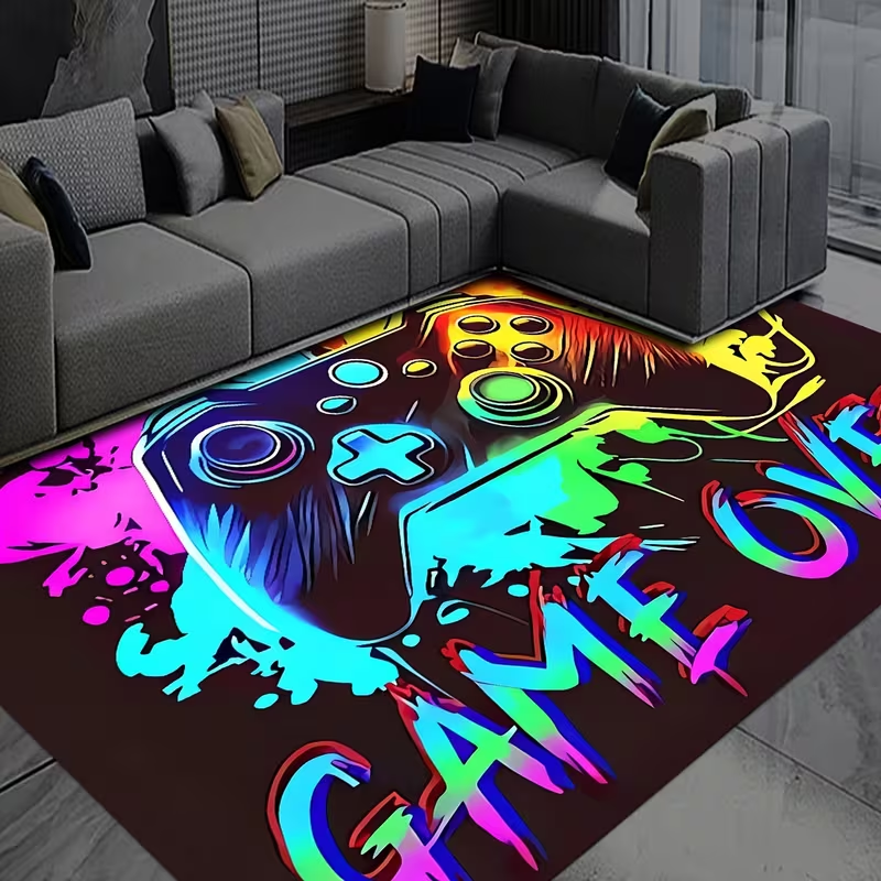 Tapis à motif de manette de je - Hall Commercial Printing avis et prix