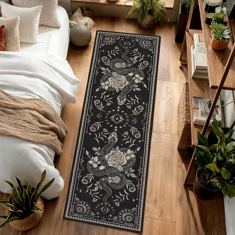 Tapis de couloir floral bohème - Hall Commercial Printing avis et prix