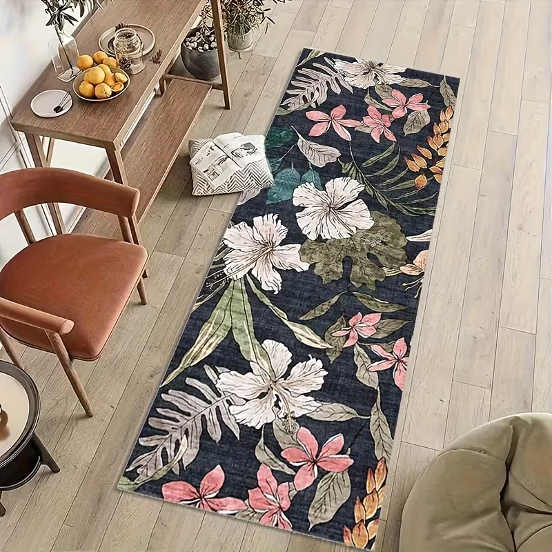 Tapis de couloir floral bohème - Hall Commercial Printing avis et prix