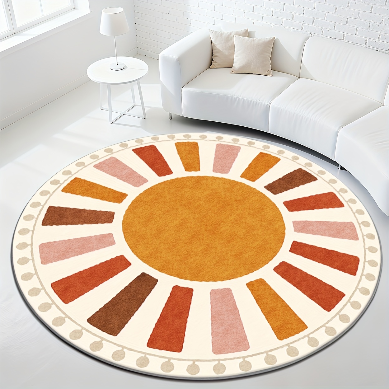 Tapis de sol rond vintage à mo - Hall Commercial Printing avis et prix