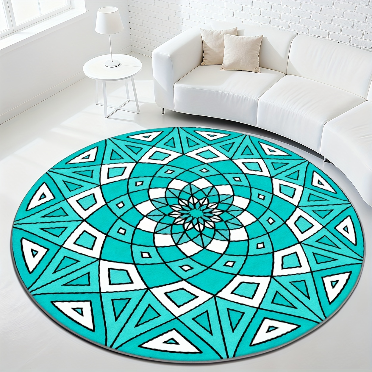 Tapis de sol rond vintage à mo - Hall Commercial Printing avis et prix