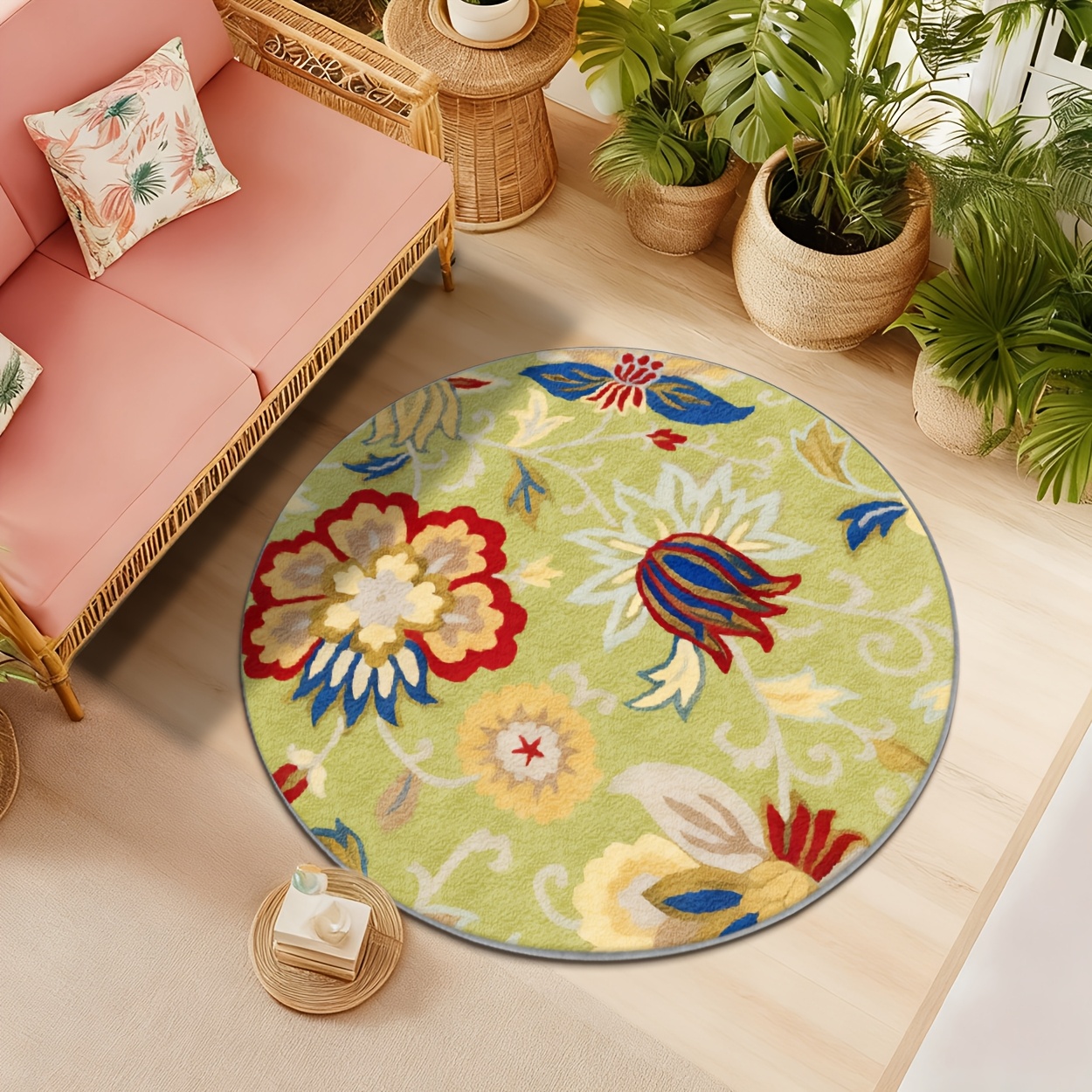 Tapis de sol rond vintage à mo - Hall Commercial Printing avis et prix