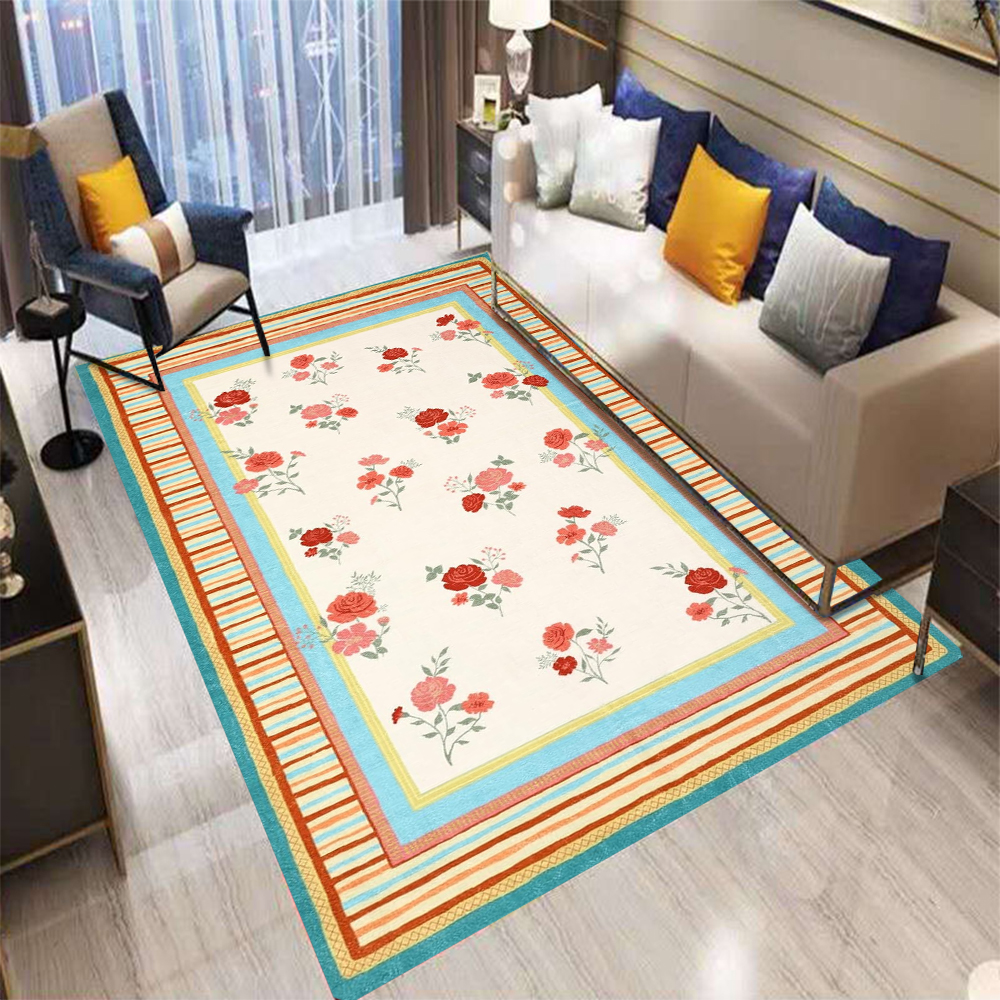 Tapis vintage à rayures floral - Commercial Printing And Design avis et prix