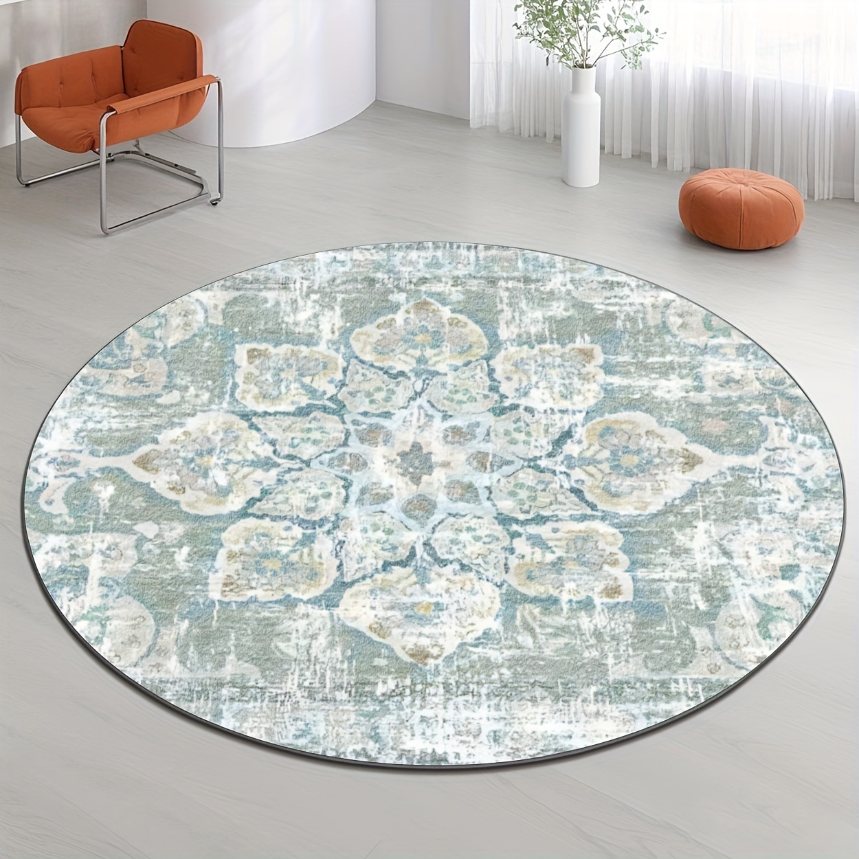 Tapis de sol rond abstrait mou - Hall Commercial Printing avis et prix