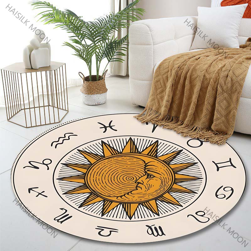 Tapis rond imprimé avec signes - Commercial Printing Images avis et prix