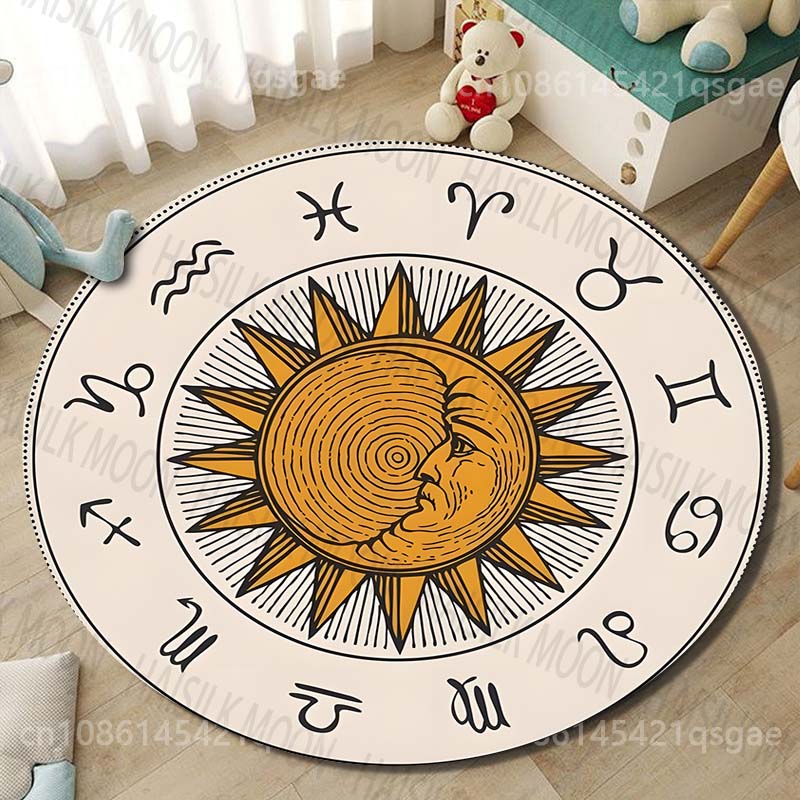 Tapis rond imprimé avec signes - Commercial Printing Images avis et prix