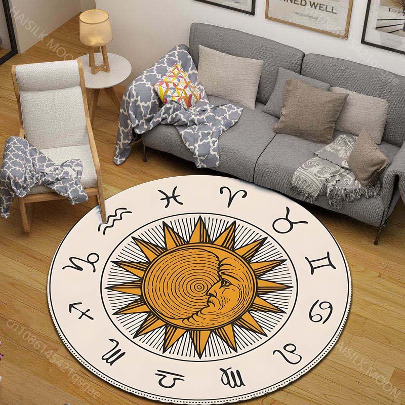 Tapis rond imprimé avec signes - Commercial Printing Images avis et prix