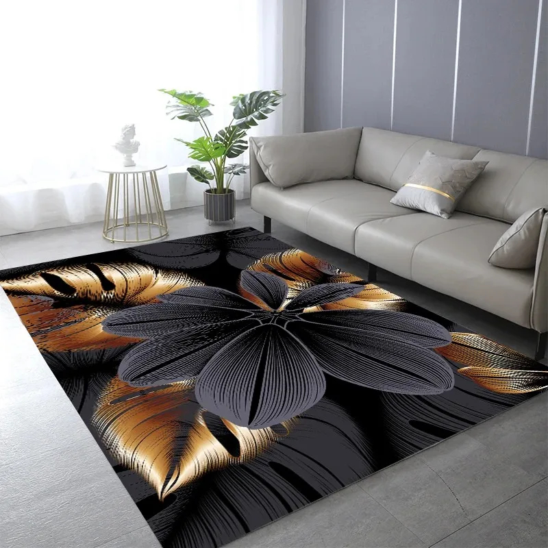 Tapis décoratif abstrait noir  - Commercial Printing And Design avis et prix