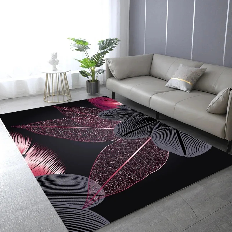 Tapis décoratif abstrait noir  - Commercial Printing And Design avis et prix