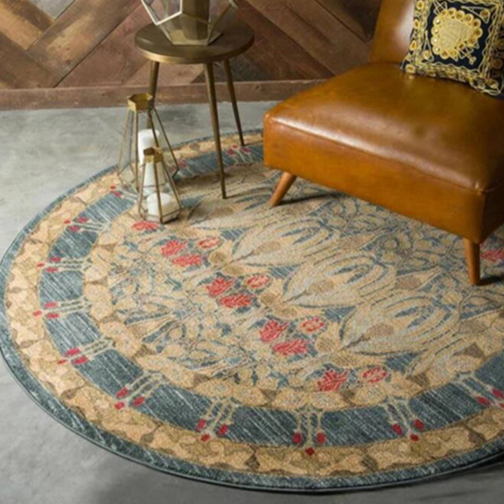 Tapis rond nordique rétro ethn - Commercial Printing And Design avis et prix
