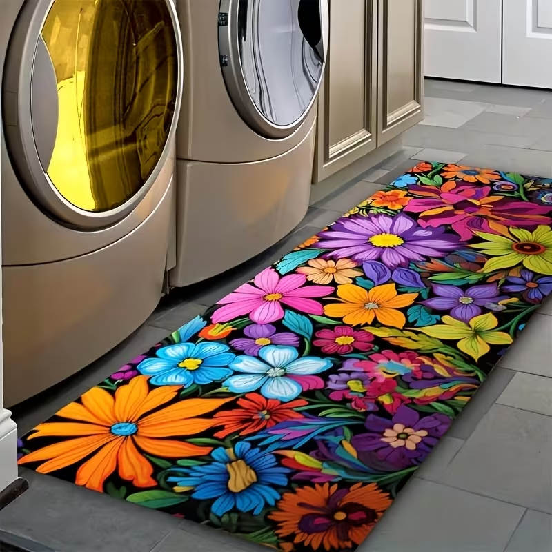 Tapis long fleuri aux couleurs - Hall Commercial Printing avis et prix
